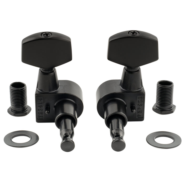 Musiclily Pro R18T-15 3R3L 18:1 Ratio 1-Pin Full Sealed Machine Heads Tuners Tuning Pegs Keys with Big Hex Button for Taylor Style Acoustic Guitar