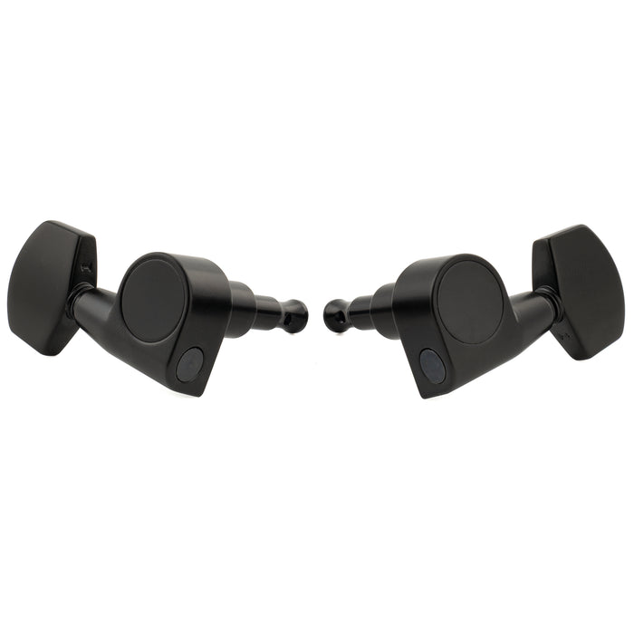 Musiclily Pro R18T-15 3R3L 18:1 Ratio 1-Pin Full Sealed Machine Heads Tuners Tuning Pegs Keys with Big Hex Button for Taylor Style Acoustic Guitar