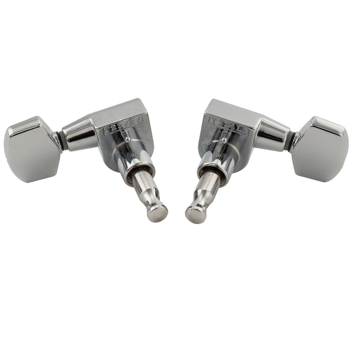 Musiclily Pro R18T-15 3R3L 18:1 Ratio 1-Pin Full Sealed Machine Heads Tuners Tuning Pegs Keys with Big Hex Button for Taylor Style Acoustic Guitar