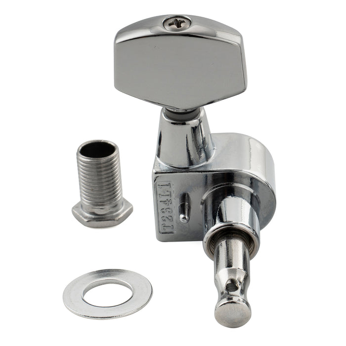 Musiclily Pro R18T-15 Single 18:1 Ratio 1-Pin Full Sealed Machine Head Treble Side Tuner Tuning Peg Key with Big Hex Button for Taylor Style Acoustic Guitar
