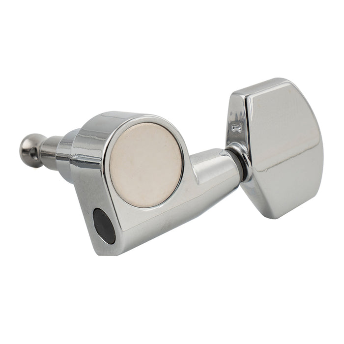 Musiclily Pro R18T-15 Single 18:1 Ratio 1-Pin Full Sealed Machine Head Treble Side Tuner Tuning Peg Key with Big Hex Button for Taylor Style Acoustic Guitar