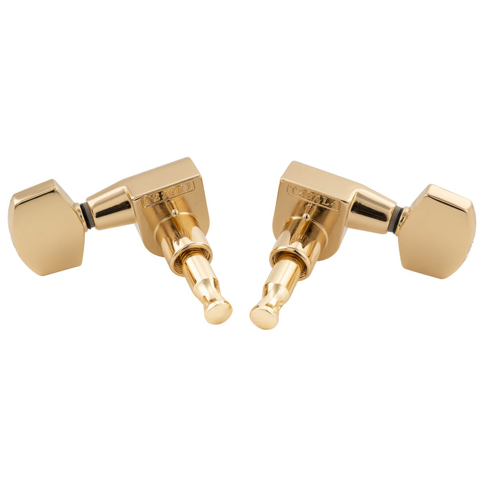 Musiclily Pro R18T-15 3R3L 18:1 Ratio 1-Pin Full Sealed Machine Heads Tuners Tuning Pegs Keys with Big Hex Button for Taylor Style Acoustic Guitar