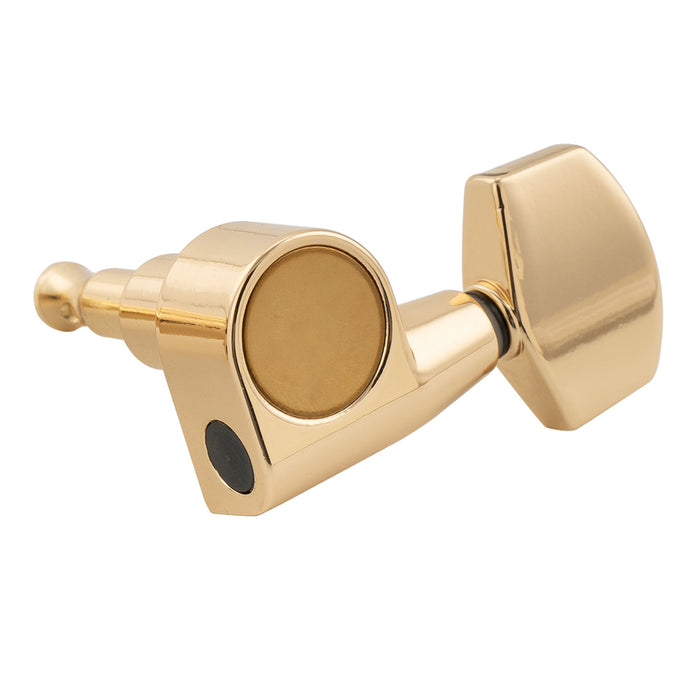 Musiclily Pro R18T-15 Single 18:1 Ratio 1-Pin Full Sealed Machine Head Treble Side Tuner Tuning Peg Key with Big Hex Button for Taylor Style Acoustic Guitar
