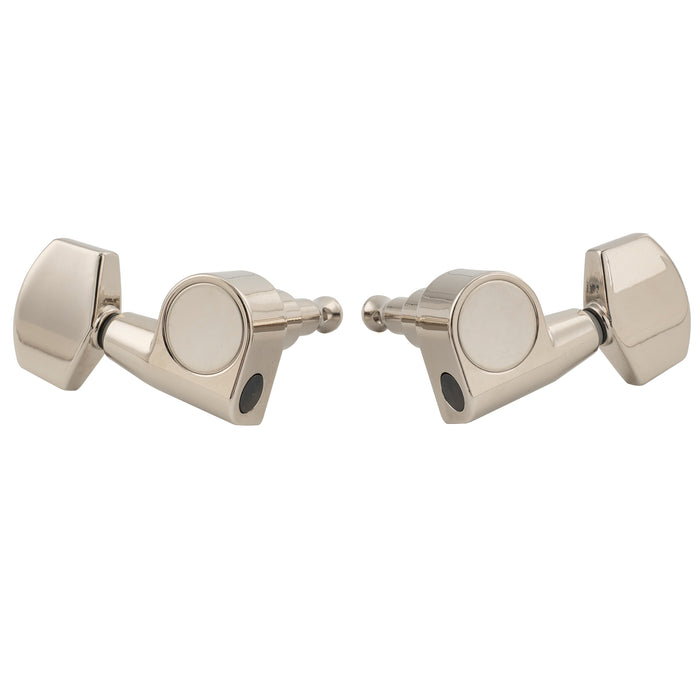 Musiclily Pro R18T-15 3R3L 18:1 Ratio 1-Pin Full Sealed Machine Heads Tuners Tuning Pegs Keys with Big Hex Button for Taylor Style Acoustic Guitar
