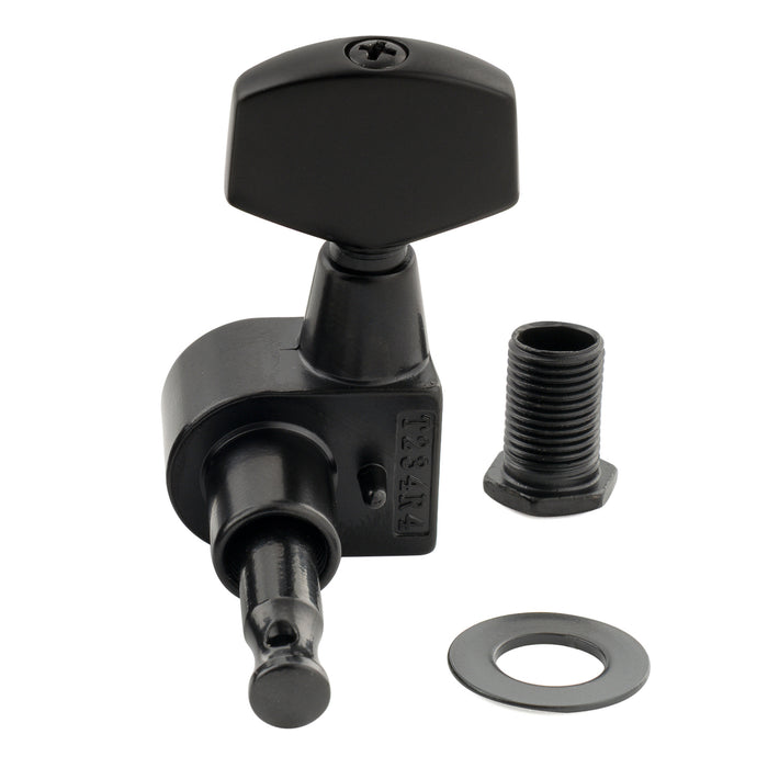 Musiclily Pro R18T-15 Single 18:1 Ratio 1-Pin Full Sealed Machine Head Bass Side Tuner Tuning Peg Key with Big Hex Button for Taylor Style Acoustic Guitar