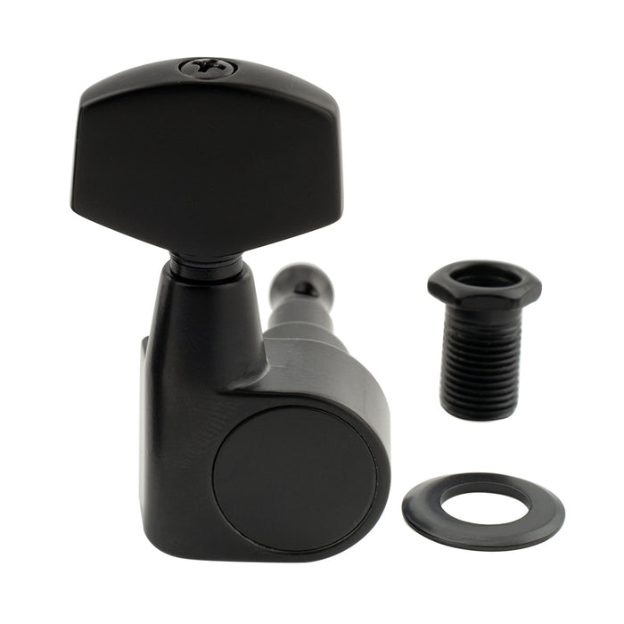 Musiclily Pro R18T-15 Single 18:1 Ratio 1-Pin Full Sealed Machine Head Bass Side Tuner Tuning Peg Key with Big Hex Button for Taylor Style Acoustic Guitar
