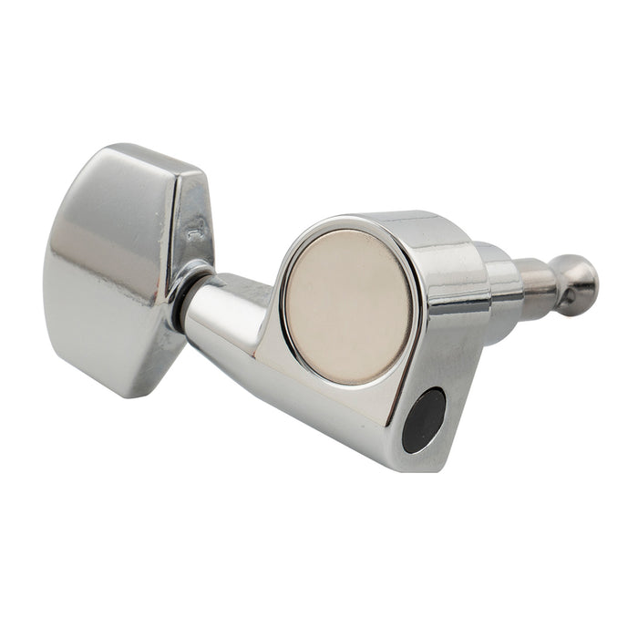 Musiclily Pro R18T-15 Single 18:1 Ratio 1-Pin Full Sealed Machine Head Bass Side Tuner Tuning Peg Key with Big Hex Button for Taylor Style Acoustic Guitar