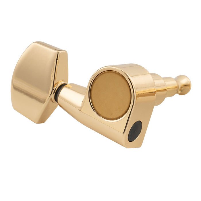Musiclily Pro R18T-15 Single 18:1 Ratio 1-Pin Full Sealed Machine Head Bass Side Tuner Tuning Peg Key with Big Hex Button for Taylor Style Acoustic Guitar