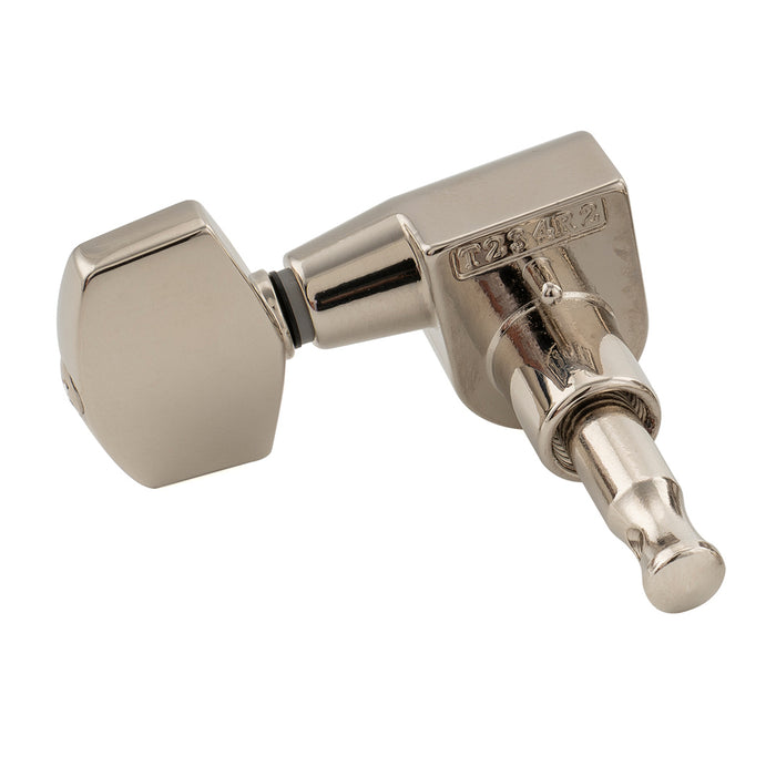 Musiclily Pro R18T-15 Single 18:1 Ratio 1-Pin Full Sealed Machine Head Bass Side Tuner Tuning Peg Key with Big Hex Button for Taylor Style Acoustic Guitar