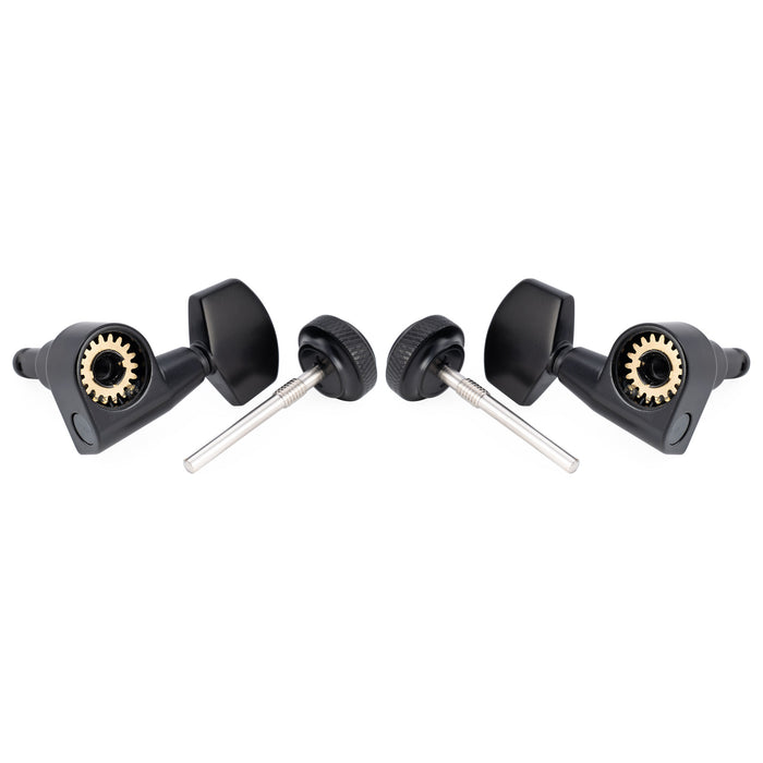 Musiclily Pro R18T-16 3R3L 18:1 1ピン ロッキングギターチューナー ペグ 大六角ボタン付き テイラー(Taylor)スタイル アコースティックギター用