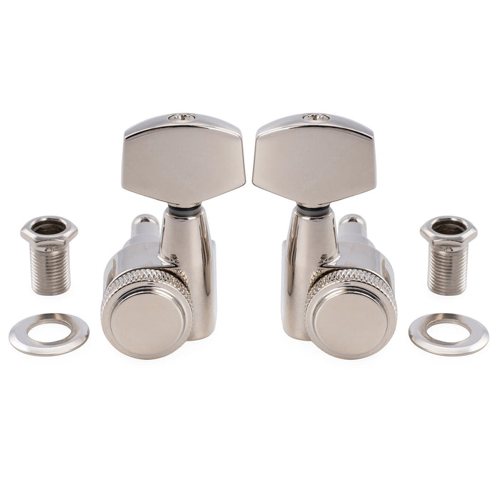 Musiclily Pro R18T-16 3R3L 18:1 1ピン ロッキングギターチューナー ペグ 大六角ボタン付き テイラー(Taylor)スタイル アコースティックギター用