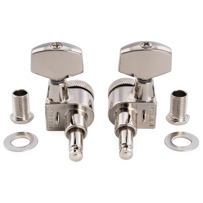 Musiclily Pro R18T-16 3R3L 18:1 1ピン ロッキングギターチューナー ペグ 大六角ボタン付き テイラー(Taylor)スタイル アコースティックギター用