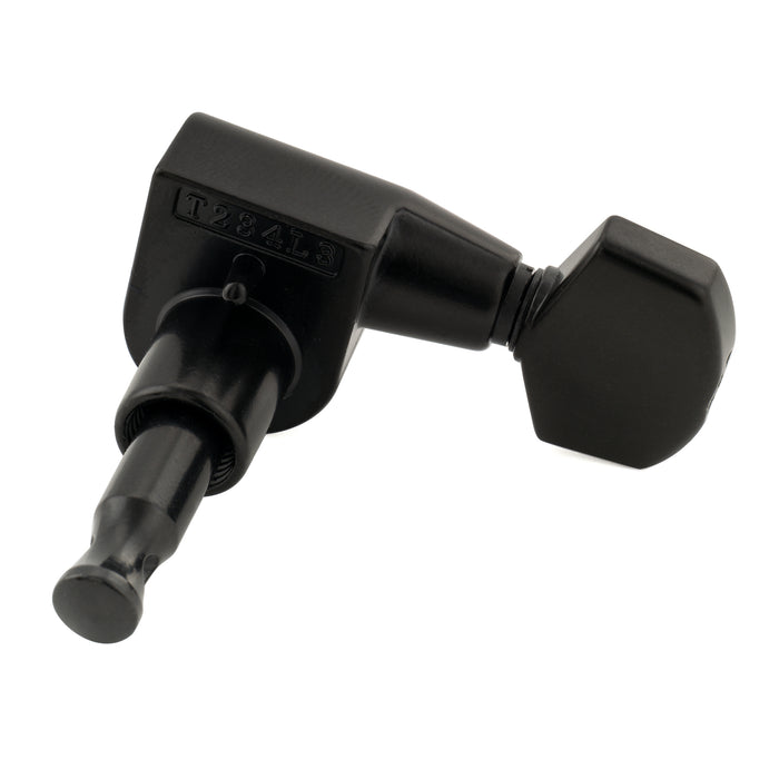 Musiclily Pro R18T-17 Single 18:1 Ratio 1-Pin Full Sealed Machine Head Treble Side Tuner Tuning Peg Key with Hex Button for Squier Strat Tele Style Electric Guitar
