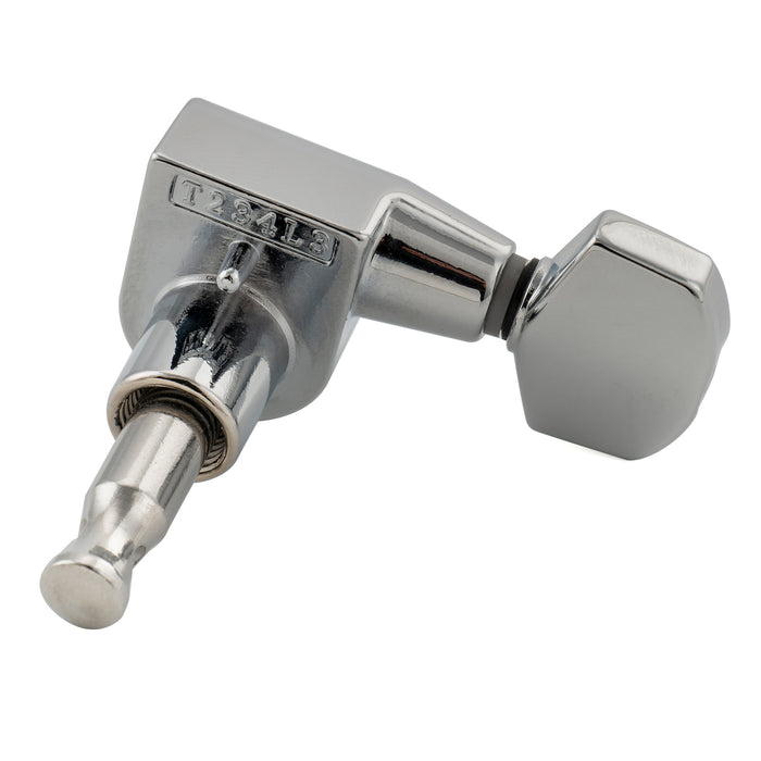 Musiclily Pro R18T-17 Single 18:1 Ratio 1-Pin Full Sealed Machine Head Treble Side Tuner Tuning Peg Key with Hex Button for Squier Strat Tele Style Electric Guitar