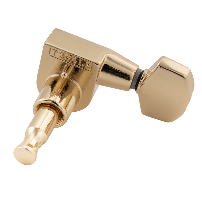 Musiclily Pro R18T-17 Single 18:1 Ratio 1-Pin Full Sealed Machine Head Treble Side Tuner Tuning Peg Key with Hex Button for Squier Strat Tele Style Electric Guitar