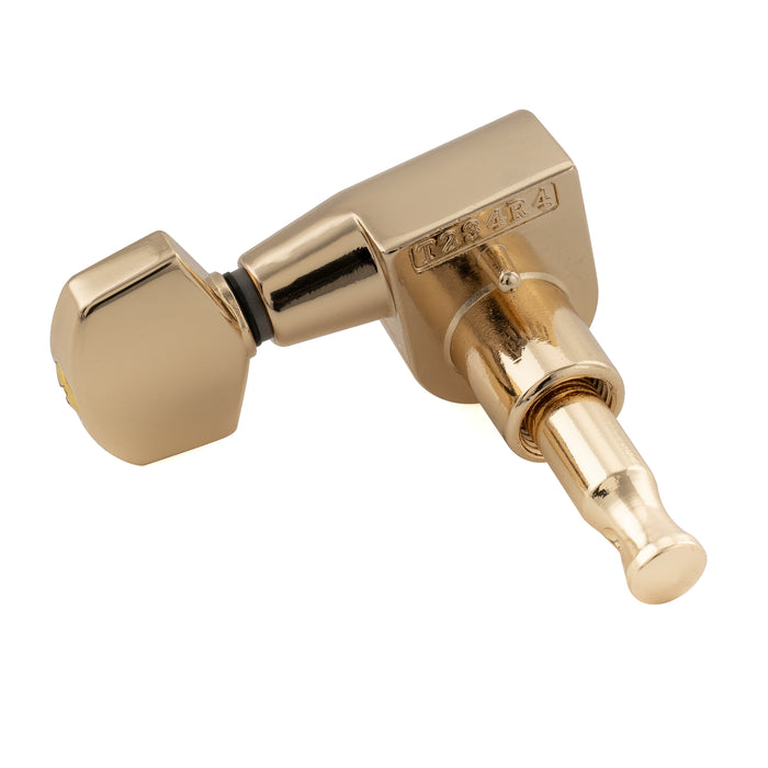 Musiclily Pro R18T-18 Single 18:1 Ratio 1-Pin Full Sealed Machine Head Bass Side Tuner Tuning Peg Key with Hex Button for Squier Strat Tele Style Electric Guitar