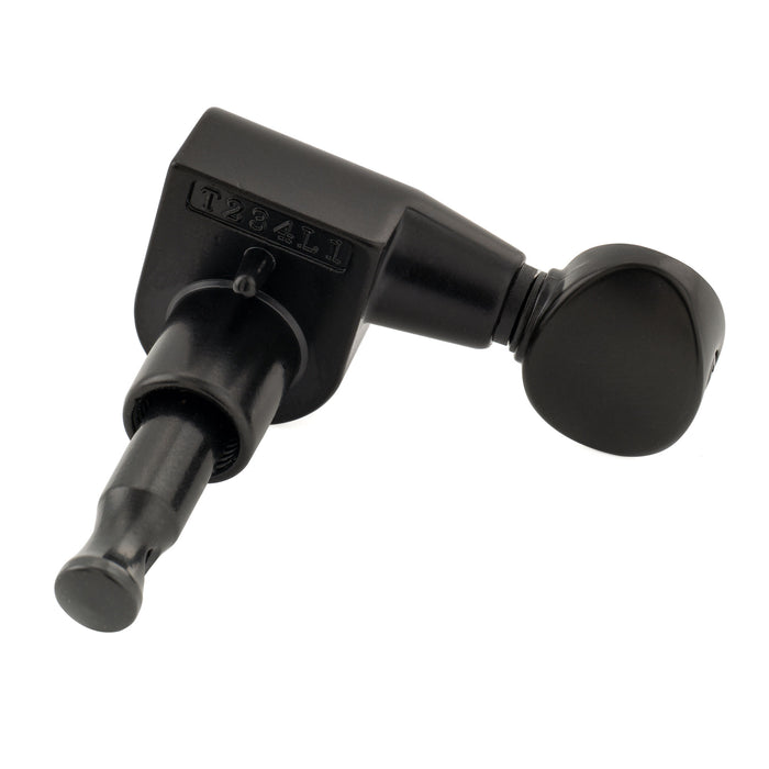 Musiclily Pro R18T-21 Single 18:1 Ratio 1-Pin Full Sealed Machine Head Treble Side Tuner Tuning Peg Key with Vintage Oval Button for Squier Strat Tele Style Electric Guitar