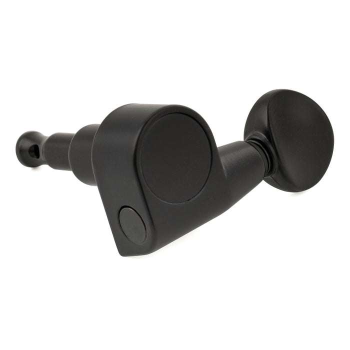 Musiclily Pro R18T-21 Single 18:1 Ratio 1-Pin Full Sealed Machine Head Treble Side Tuner Tuning Peg Key with Vintage Oval Button for Squier Strat Tele Style Electric Guitar