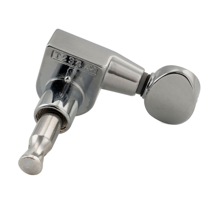 Musiclily Pro R18T-21 Single 18:1 Ratio 1-Pin Full Sealed Machine Head Treble Side Tuner Tuning Peg Key with Vintage Oval Button for Squier Strat Tele Style Electric Guitar