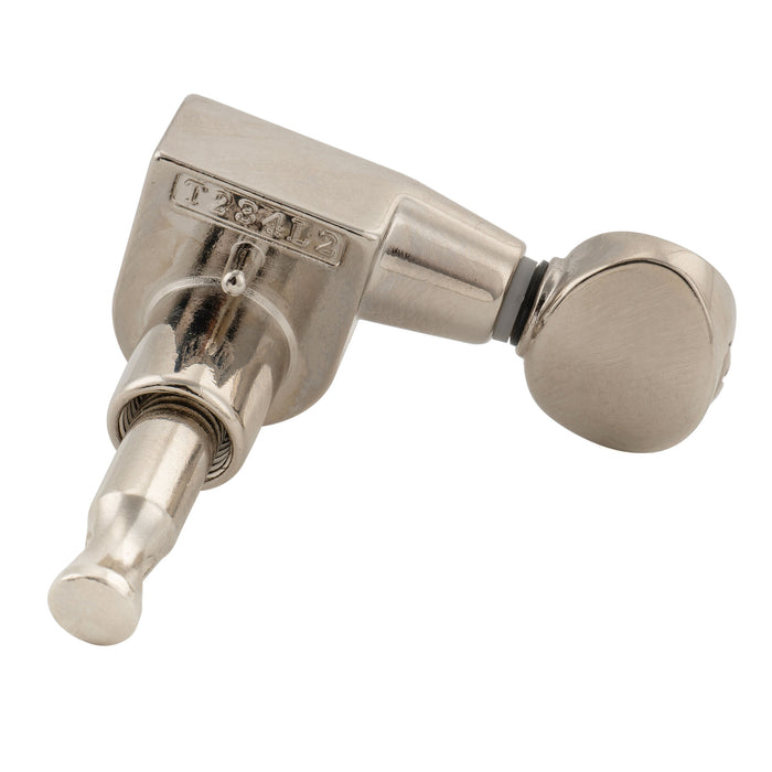 Musiclily Pro R18T-21 Single 18:1 Ratio 1-Pin Full Sealed Machine Head Treble Side Tuner Tuning Peg Key with Vintage Oval Button for Squier Strat Tele Style Electric Guitar