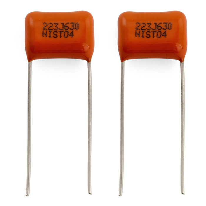 Musiclily Pro NISSEI Japan Orange MPE CBB Metallized Polypropylene Film Capacitors .022uF 5% 630V for Electric Guitar Bass (Set of 2)