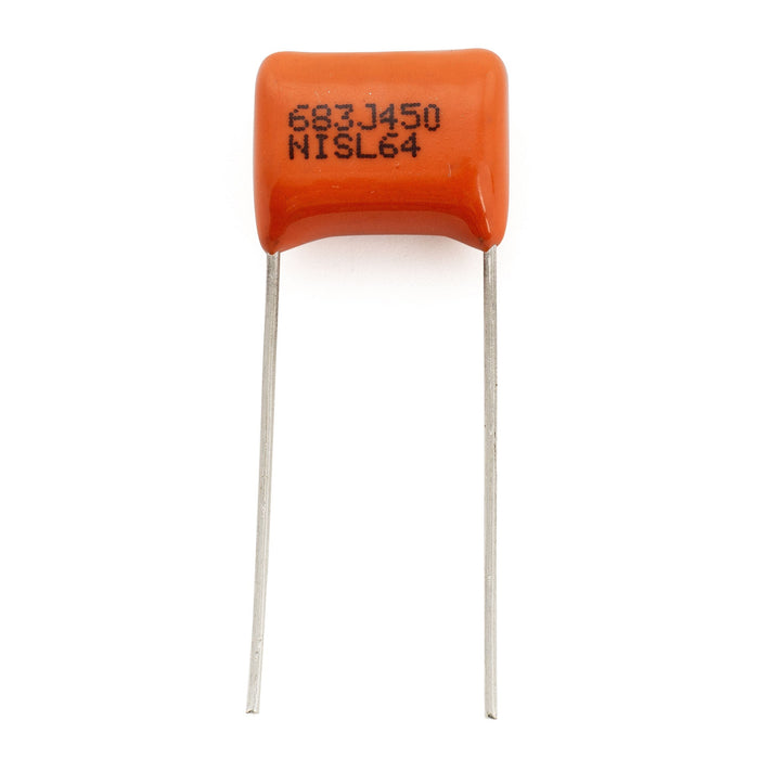 Musiclily Pro NISSEI Japan Orange MPE CBB Metallized Polypropylene Film Capacitors .068uF 5% 450V for Electric Guitar Bass (Set of 10)