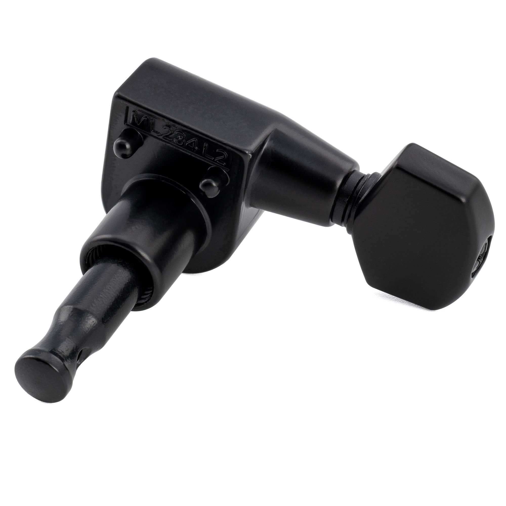 Musiclily Pro R18T-25 Clavijero de afinación individual relación 18:1, 2 pines, totalmente sellado, lado de agudos, con botón hexagonal para guitarra eléctrica estilo Squier Strat Tele