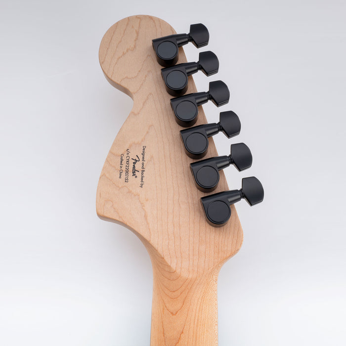 Musiclily Pro R18T-26 Single 18:1 Ratio 2-Pin Full Sealed Machine Head Bass Side Tuner Tuning Peg Key with Hex Button for Squier Strat Tele Style Electric Guitar