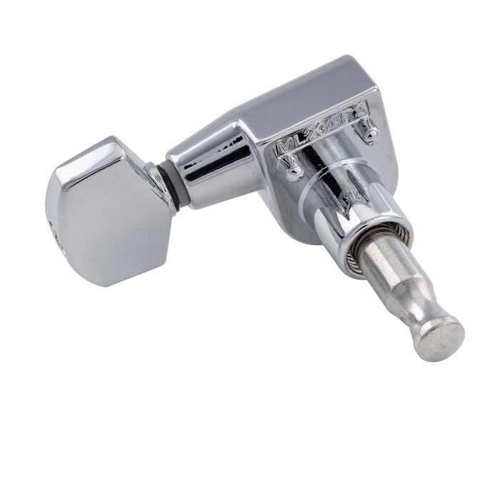 Musiclily Pro R18T-26 6-in-line 18:1 Ratio 2-Pin Full Sealed Machine Heads Tuners Tuning Pegs Keys with Hex Button for Squier Strat Tele Style Electric Guitar