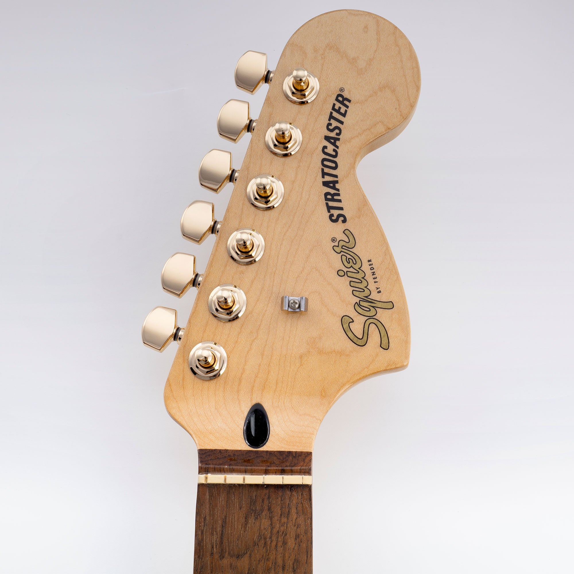 Musiclily Pro R18T-26 Cabezales de máquina totalmente sellados de 2 pines de 6 en línea con relación 18:1, afinadores, clavijas de afinación y llaves con botón hexagonal para guitarra eléctrica estilo Squier Strat Tele