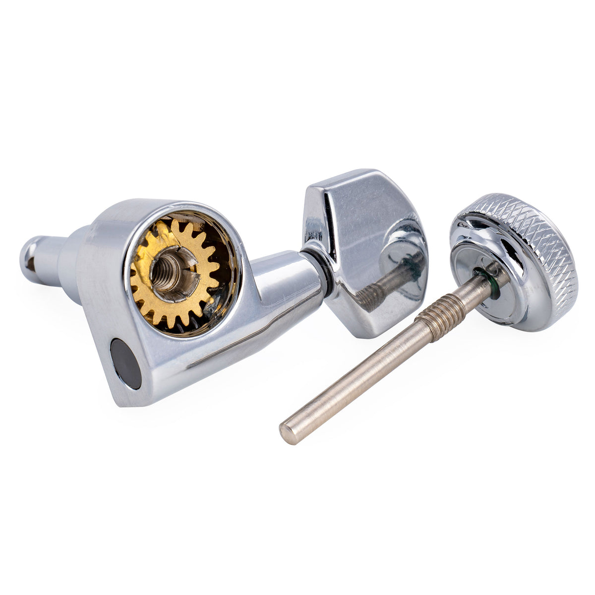 Musiclily Pro R18T-27 Mécaniques à blocage pour gaucher 6 en ligne 18:1, chevilles d'accordage 2 broches, clés, mécaniques pour guitare électrique style Squier Strat Tele