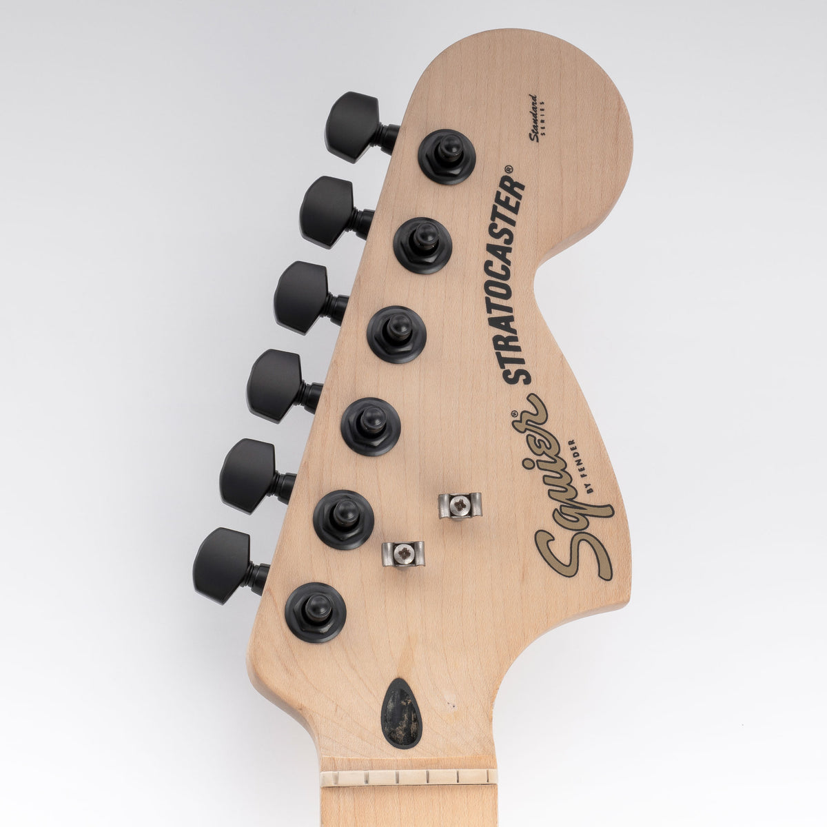 Musiclily Pro R18T-28 Mécaniques à blocage 6 en ligne 18:1, mécaniques 2 broches, chevilles d'accordage, clés pour guitare électrique style Squier Strat Tele