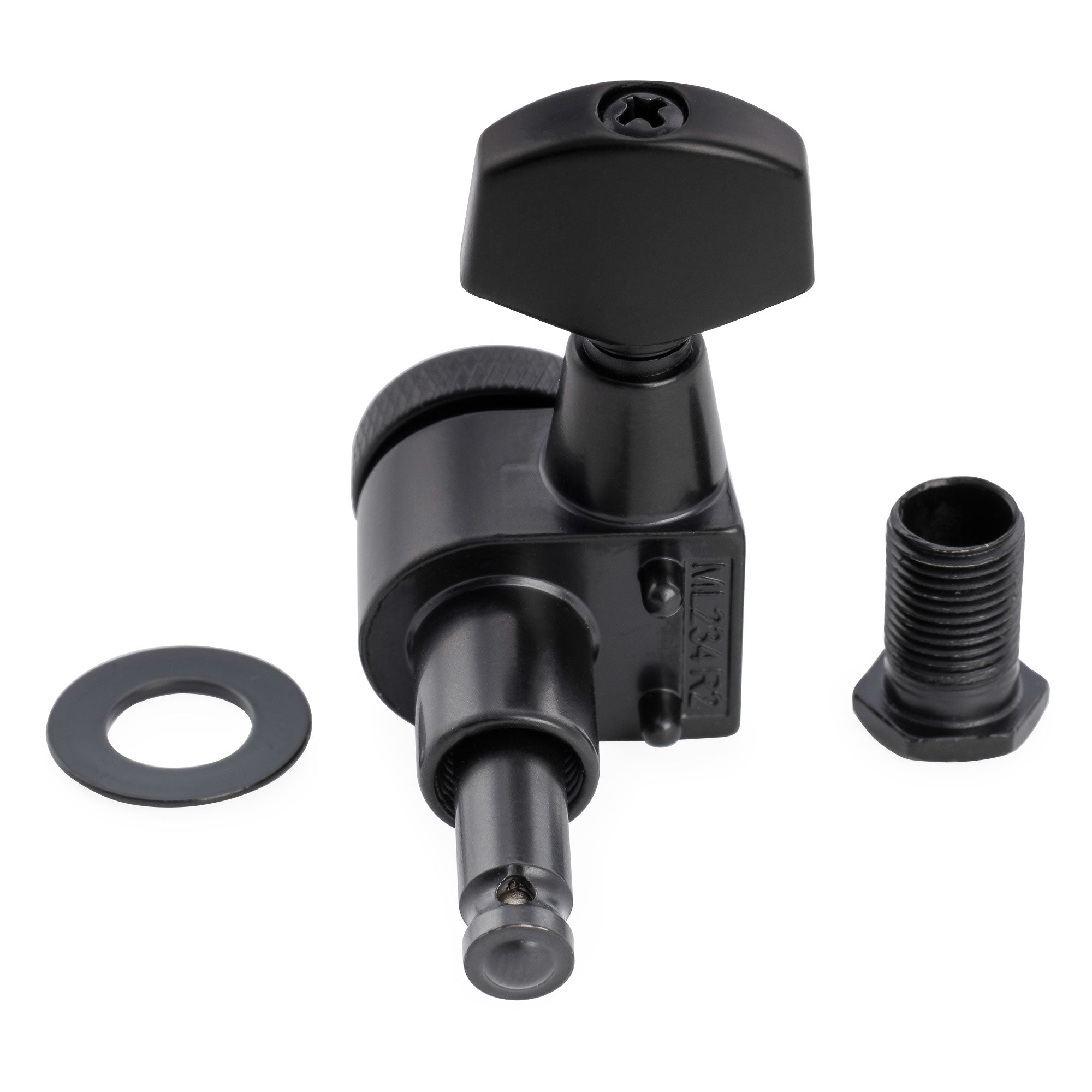 Musiclily Pro R18T-28 Mécaniques à blocage 6 en ligne 18:1, mécaniques 2 broches, chevilles d'accordage, clés pour guitare électrique style Squier Strat Tele