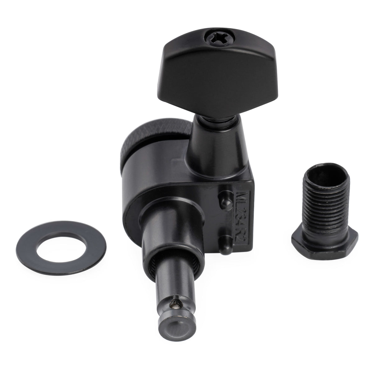 Musiclily Pro R18T-28 Mécaniques à blocage 6 en ligne 18:1, mécaniques 2 broches, chevilles d'accordage, clés pour guitare électrique style Squier Strat Tele