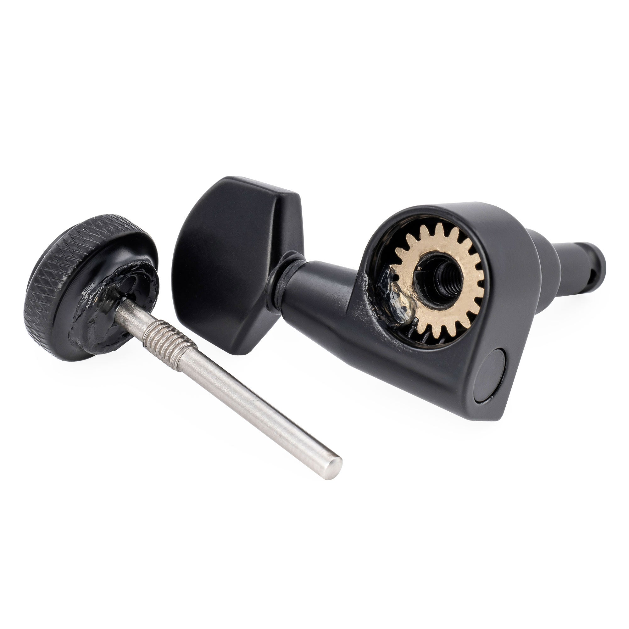Musiclily Pro R18T-28 Mécaniques à blocage 6 en ligne 18:1, mécaniques 2 broches, chevilles d'accordage, clés pour guitare électrique style Squier Strat Tele