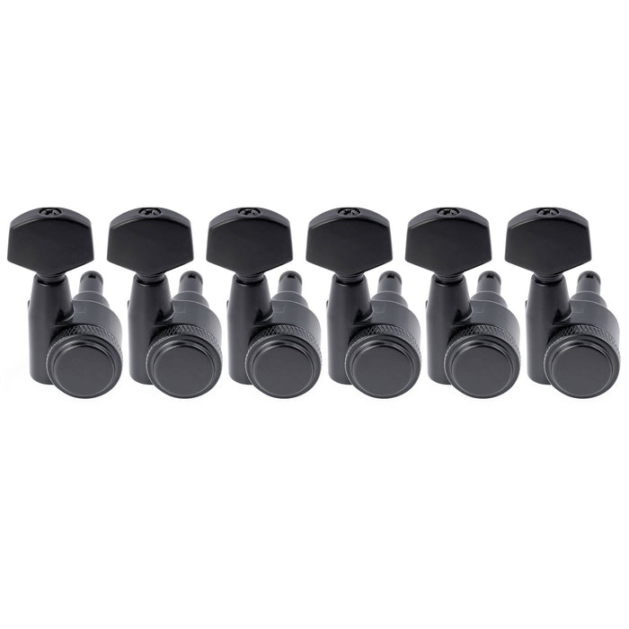 Musiclily Pro R18T-28 6-in-line 18:1 Locking Tuners 2-Pin Machine Heads Tuning Pegs Keys for Squier Strat Tele Style Electric Guitar