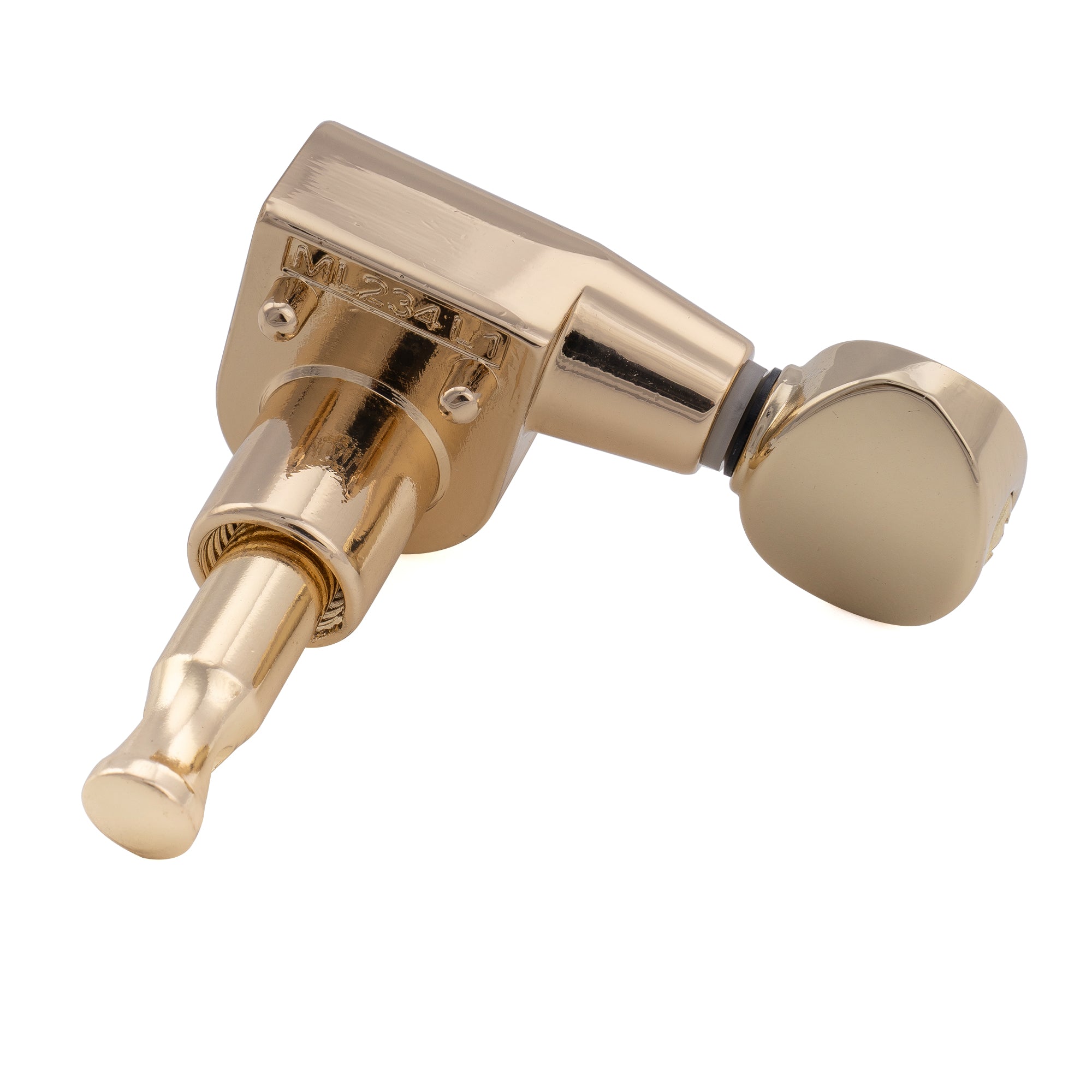 Musiclily Pro R18T-29 Cabezal de máquina individual totalmente sellado de 2 pines con relación 18:1, afinador lateral de agudos, clavija de afinación con botón ovalado vintage para guitarra eléctrica estilo Squier Strat Tele
