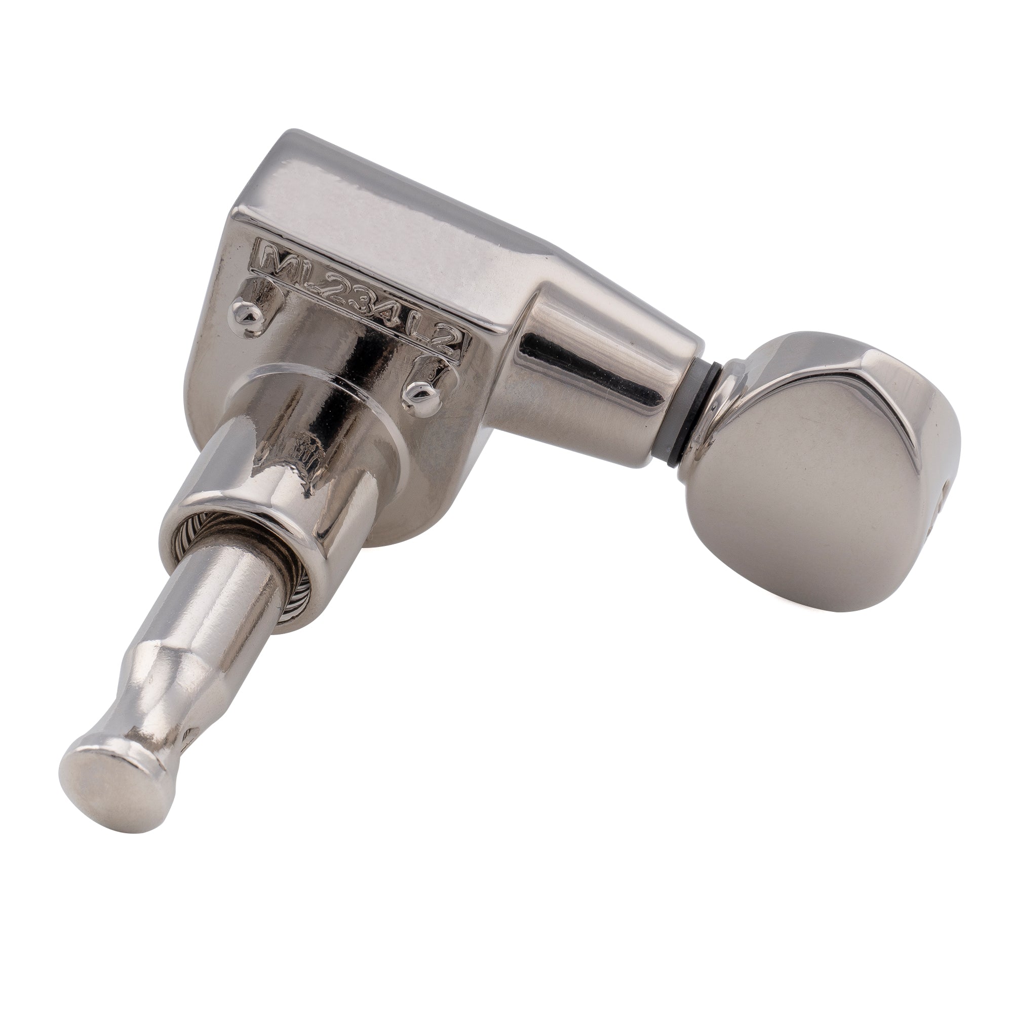 Musiclily Pro R18T-29 Cabezal de máquina individual totalmente sellado de 2 pines con relación 18:1, afinador lateral de agudos, clavija de afinación con botón ovalado vintage para guitarra eléctrica estilo Squier Strat Tele