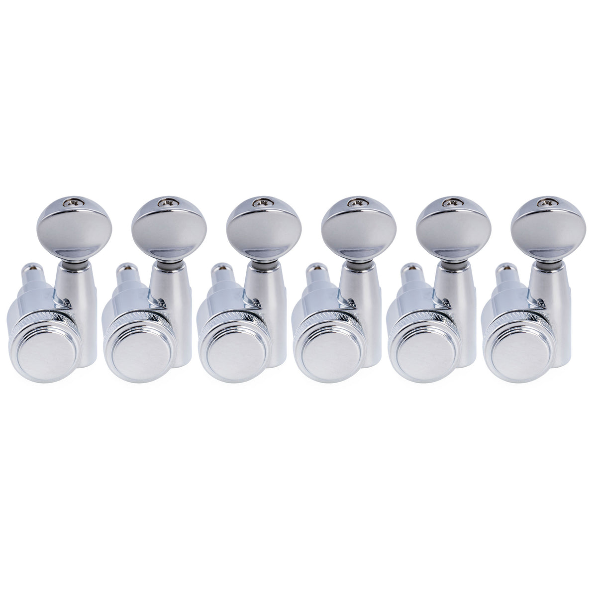 Musiclily Pro R18T-31 mécaniques à blocage gaucher 6 en ligne 18:1 à 2 broches, clés et mécaniques d'accordage pour guitare style Squier Strat Tele