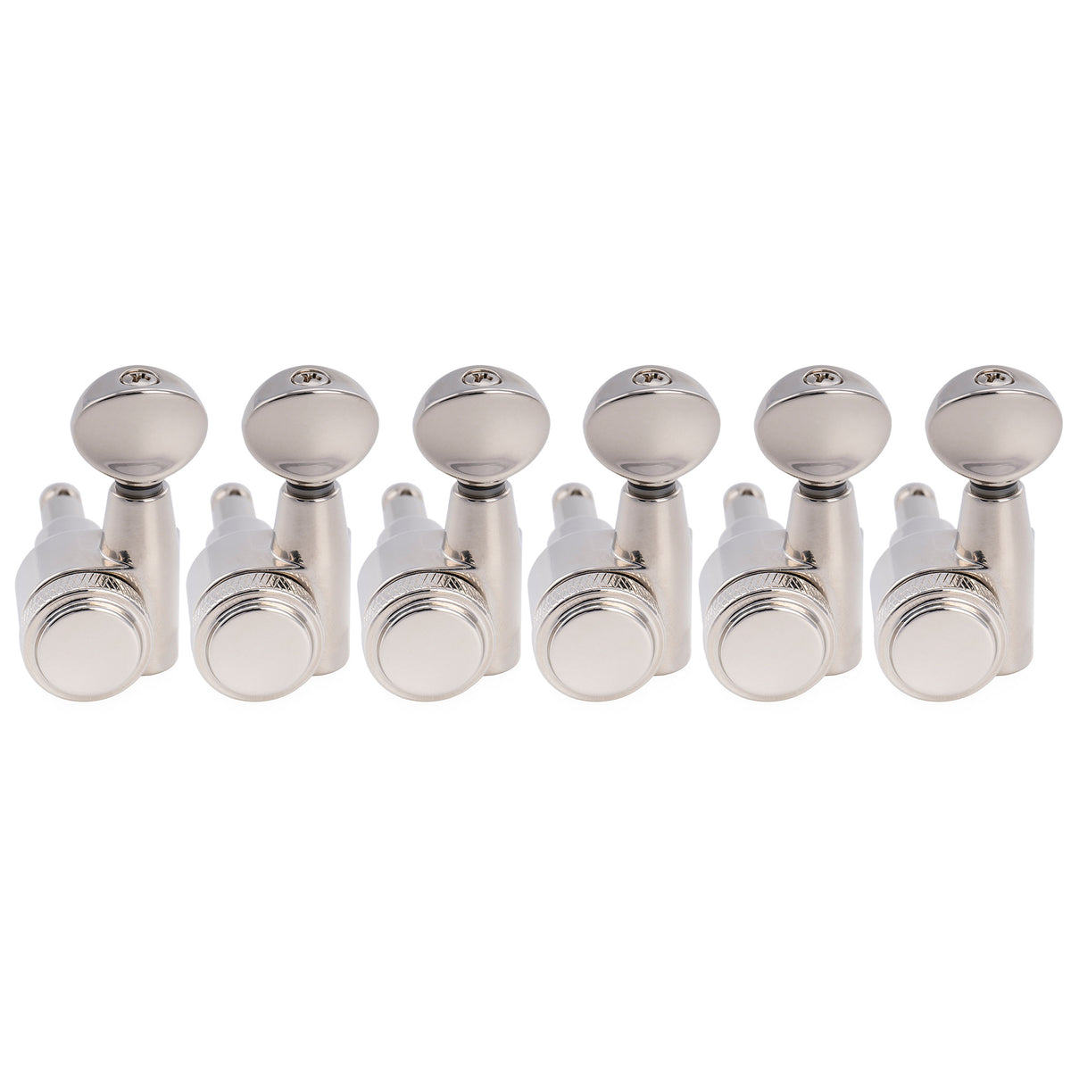 Musiclily Pro R18T-31 mécaniques à blocage gaucher 6 en ligne 18:1 à 2 broches, clés et mécaniques d'accordage pour guitare style Squier Strat Tele