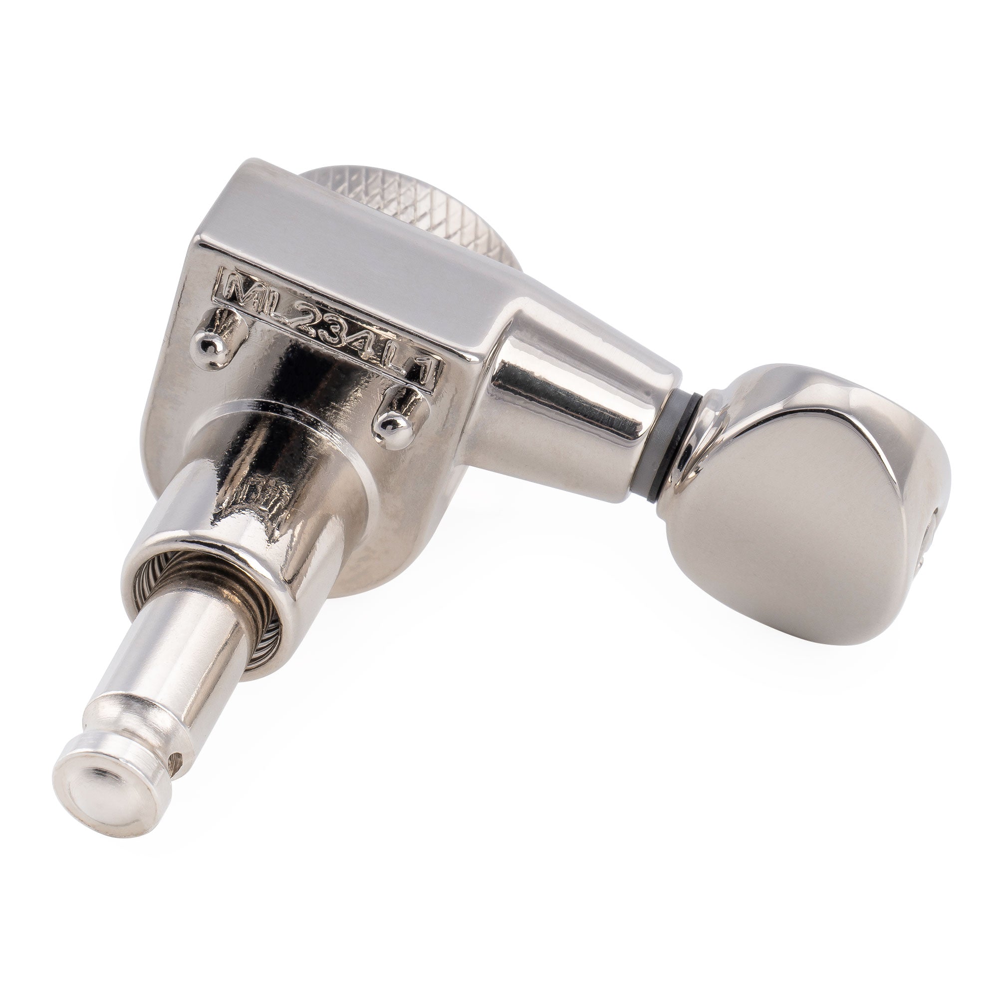 Musiclily Pro R18T-31 mécaniques à blocage gaucher 6 en ligne 18:1 à 2 broches, clés et mécaniques d'accordage pour guitare style Squier Strat Tele