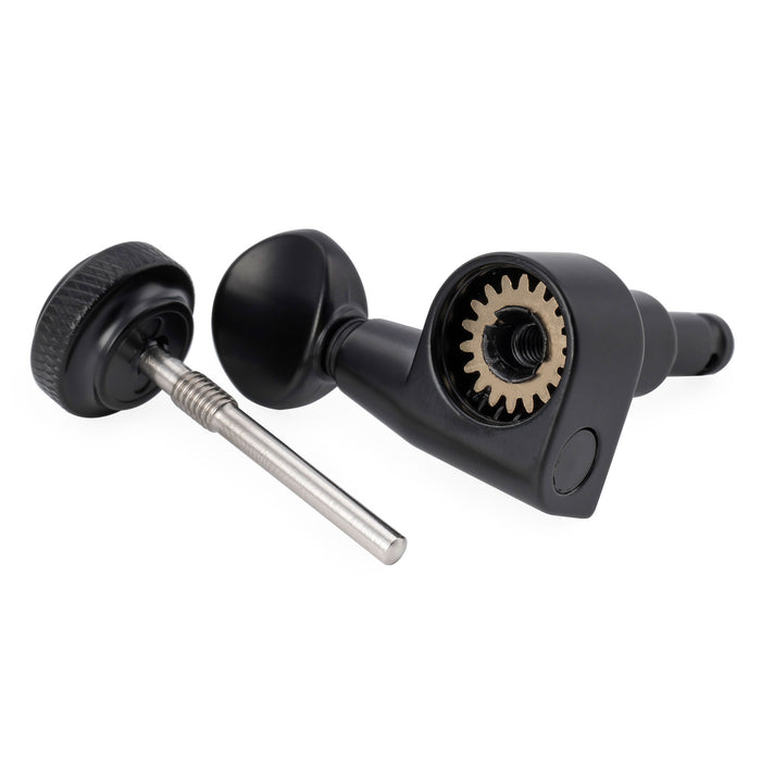 Musiclily Pro R18T-32 6-in-line 18:1 Locking Tuners 2-Pin Machine Heads Tuning Pegs Keys for Squier Strat Tele Style Electric Guitar