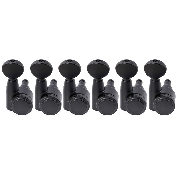 Musiclily Pro R18T-32 6-in-line 18:1 Locking Tuners 2-Pin Machine Heads Tuning Pegs Keys for Squier Strat Tele Style Electric Guitar