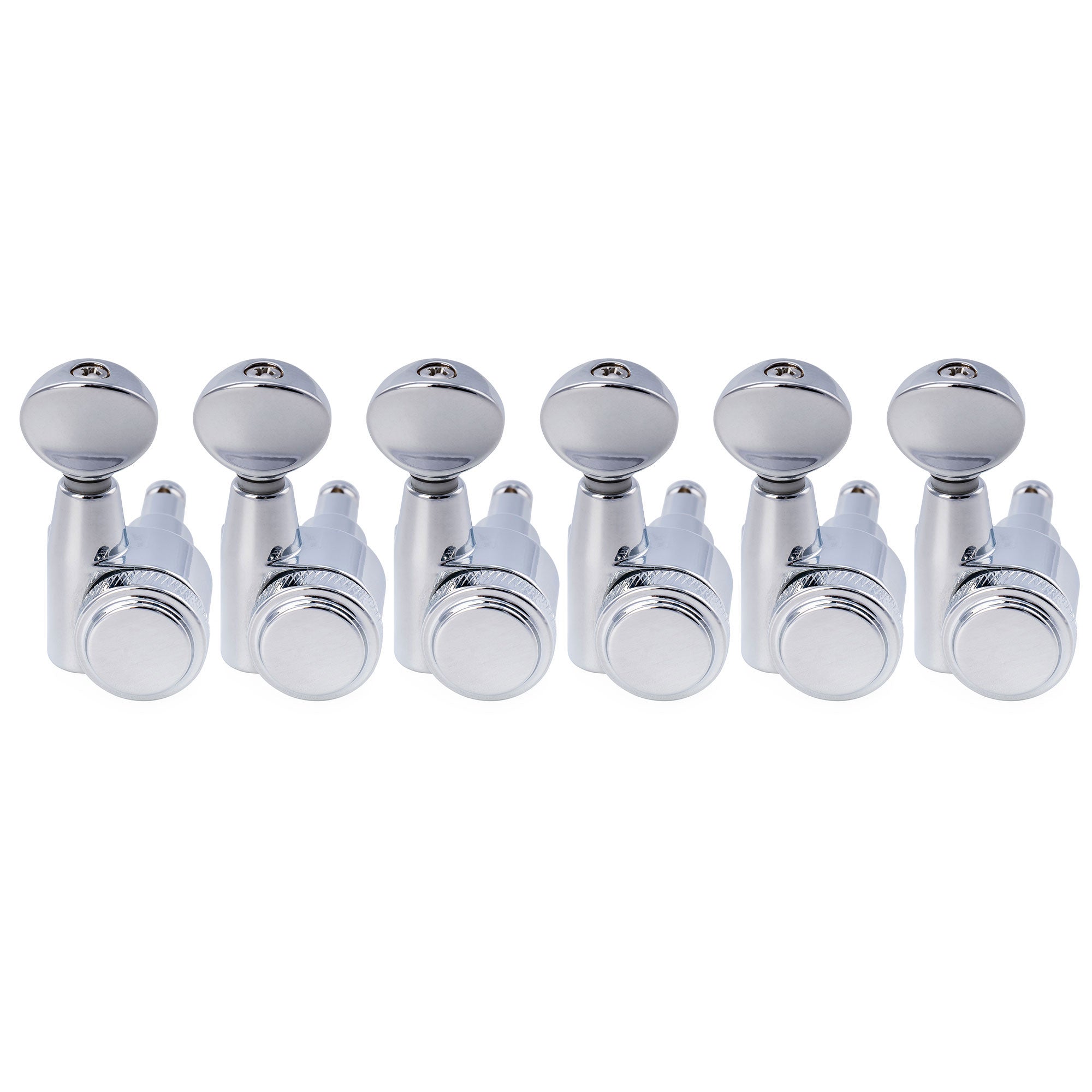 Musiclily Pro R18T-32 mécaniques à blocage 6 en ligne 18:1 à 2 broches, clés et mécaniques d'accordage pour guitare électrique style Squier Strat Tele