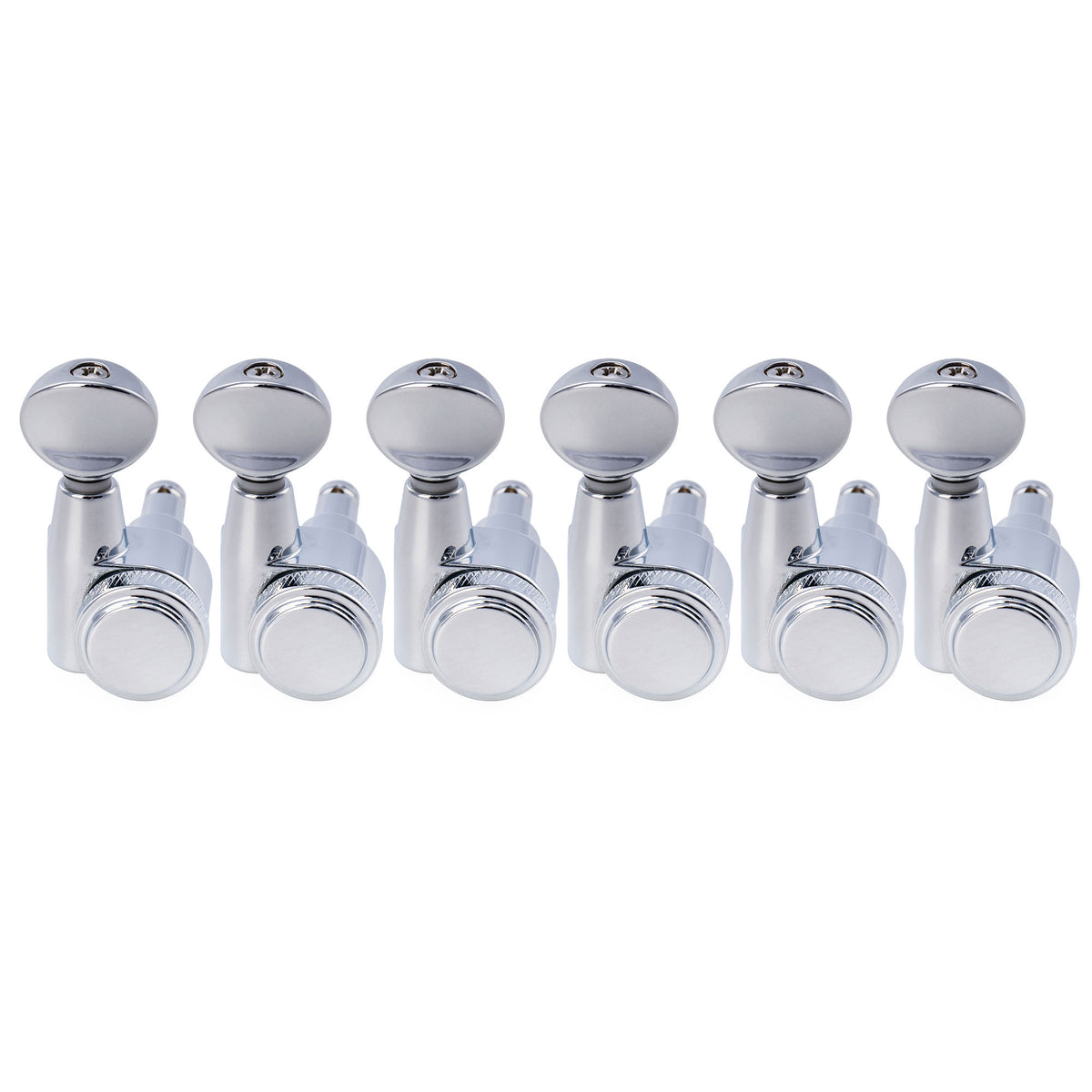 Musiclily Pro R18T-32 mécaniques à blocage 6 en ligne 18:1 à 2 broches, clés et mécaniques d'accordage pour guitare électrique style Squier Strat Tele