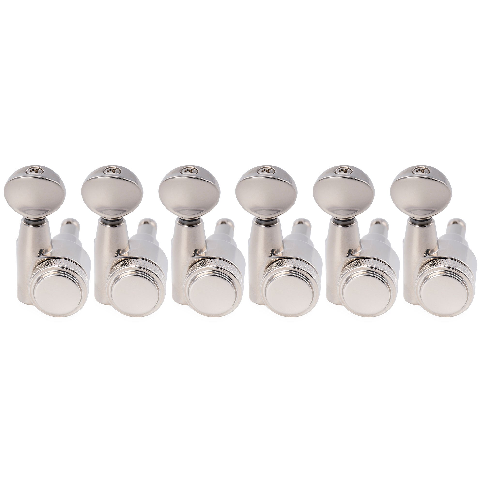 Musiclily Pro R18T-32 mécaniques à blocage 6 en ligne 18:1 à 2 broches, clés et mécaniques d'accordage pour guitare électrique style Squier Strat Tele