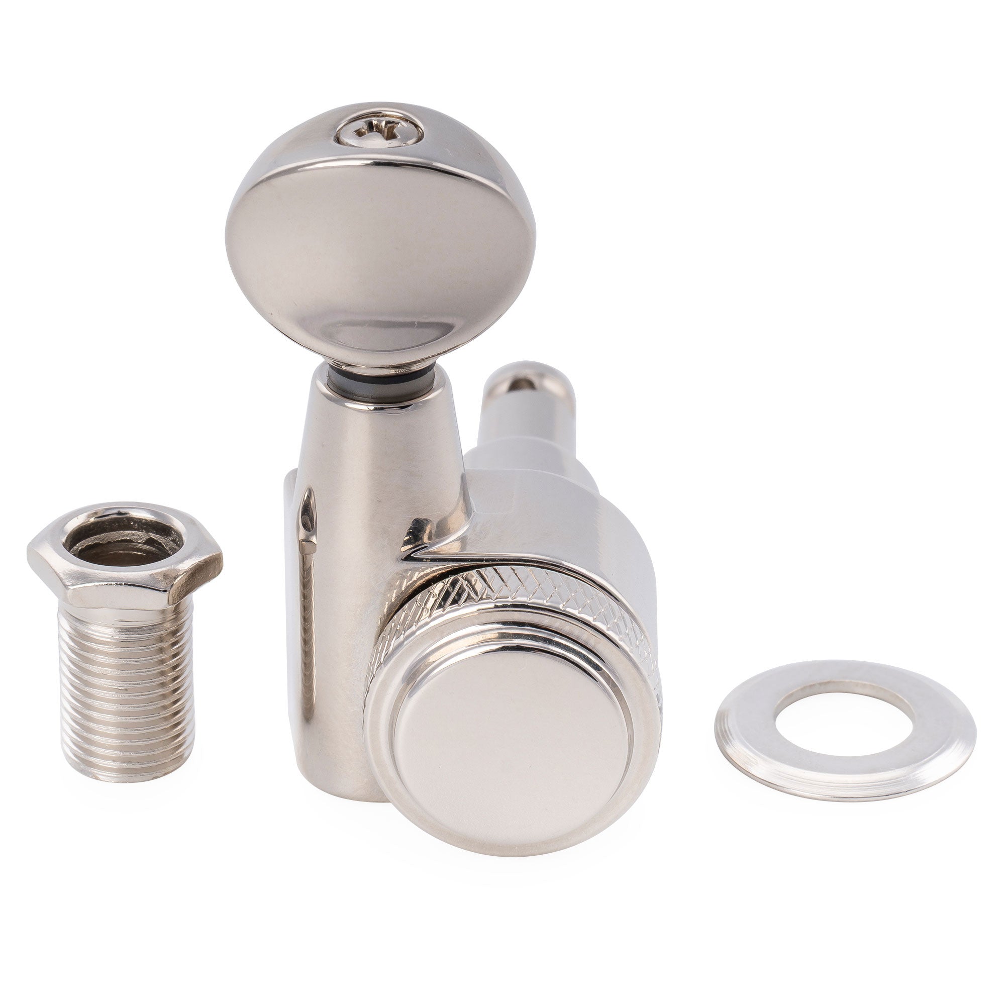 Musiclily Pro R18T-32 mécaniques à blocage 6 en ligne 18:1 à 2 broches, clés et mécaniques d'accordage pour guitare électrique style Squier Strat Tele