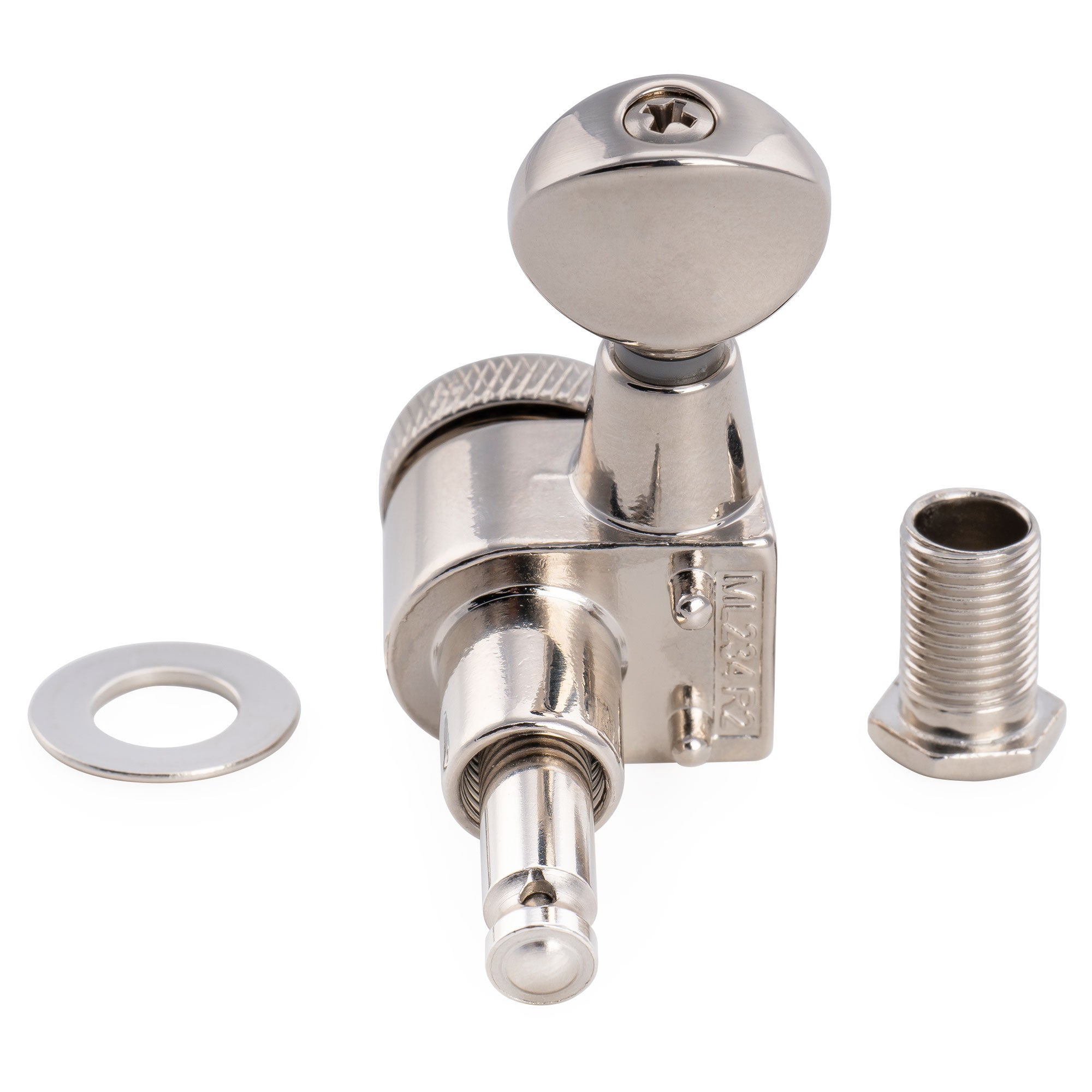 Musiclily Pro R18T-32 mécaniques à blocage 6 en ligne 18:1 à 2 broches, clés et mécaniques d'accordage pour guitare électrique style Squier Strat Tele