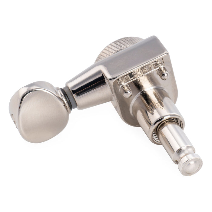 Musiclily Pro R18T-32 6-in-line 18:1 Locking Tuners 2-Pin Machine Heads Tuning Pegs Keys for Squier Strat Tele Style Electric Guitar