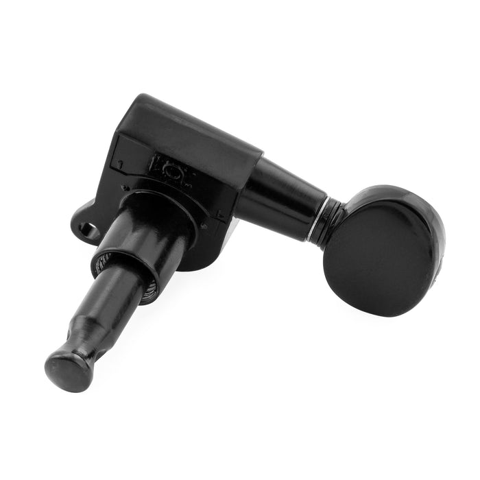 Musiclily Pro R18K-14 Single 18:1 Ratio Full Sealed Machine Head Treble Side Tuner Tuning Peg Key with Vintage Oval Button for Strat Tele Style Electric Guitar
